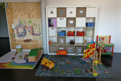 Auto- und Bau-Ecke, Malwand